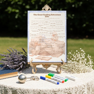 Blue Goose Libs Baby Shower Group game Acrylic  Sign