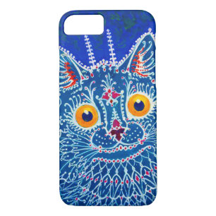 Blue Gothic Cat Case-Mate iPhone Case