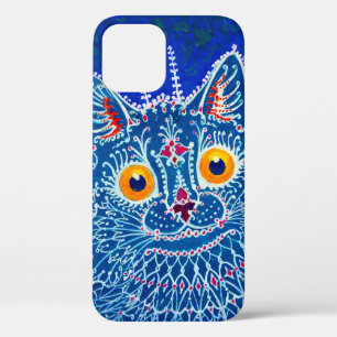 Blue Gothic Cat iPhone 12 Case