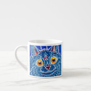 Blue Gothic Cat Espresso Cup