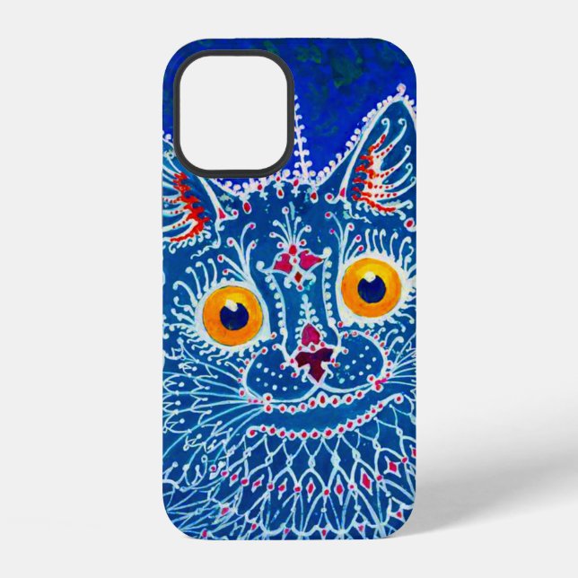 Blue Gothic Cat iPhone Case (Back)