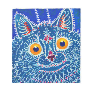 Blue Gothic Cat Notepad