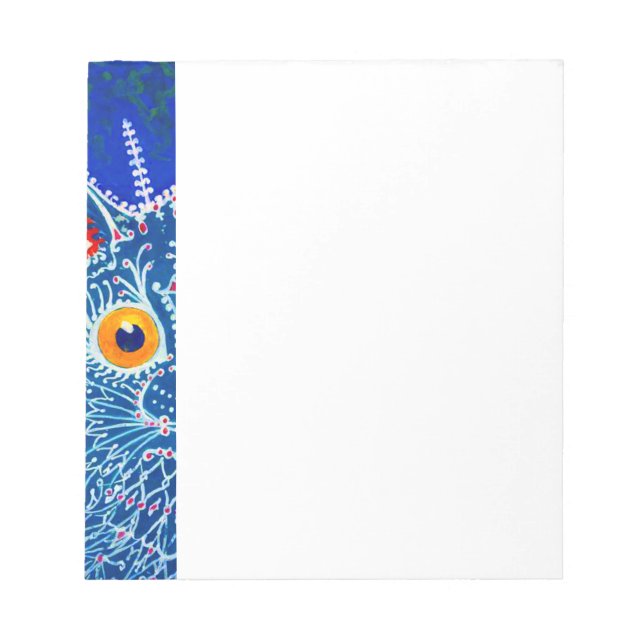 Blue Gothic Cat Updated Notepad (Front)
