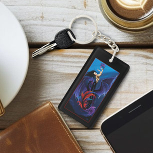 Blue Gothic Dragons Mermaid Fantasy Purple  Keychain