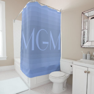 Blue gradation giant monogram