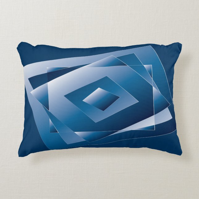 blue gradient 1 accent pillow (Front)