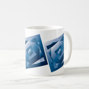 blue gradient 1 coffee mug