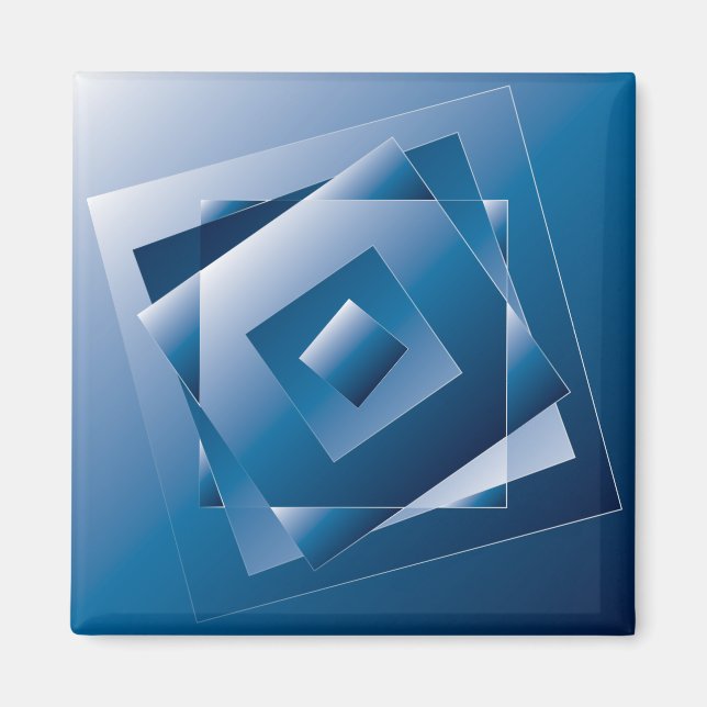 blue gradient 1 magnet (Front)