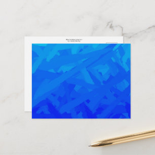 Blue Gradient Abstract Postcard