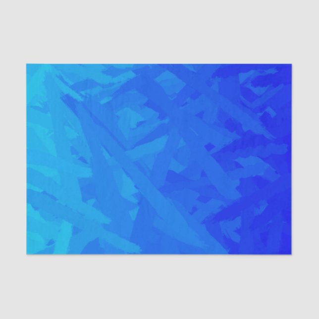Blue Gradient Abstract  Tissue Paper (Front)