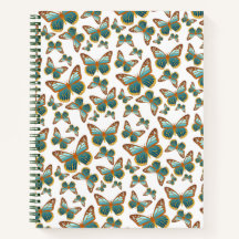 Blue Gradient Butterfly Pattern