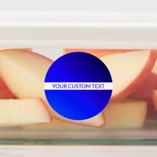 Blue Gradient & Editable Text on White Stripe