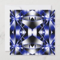 Blue Gradient Filled Mechanical Drawing Mosaic