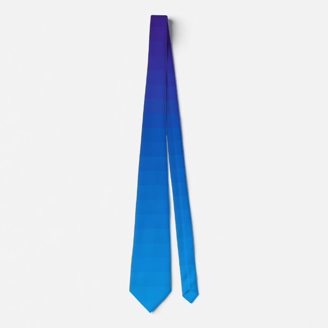 blue gradient | horizontal lines | stripes | tie (Front)