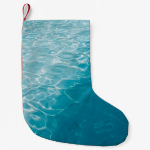 Blue gradient small christmas stocking