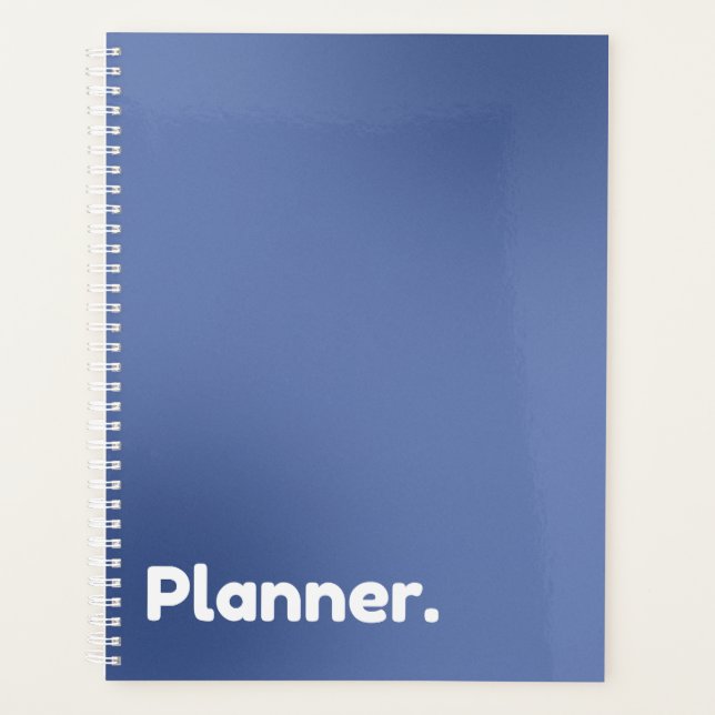 Blue Gradient Undated Planner (Front)