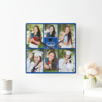 Blue Graduate Photo Collage Customized Graduation
