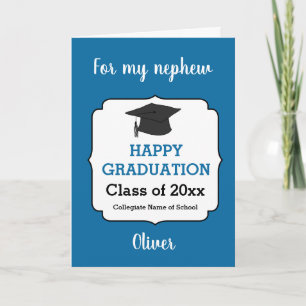 Blue Graduation Class of 2026 Card