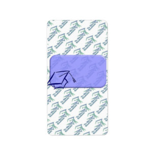 BLUE GRADUATION Hersheys Miniature Candy bar wrap Label