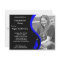 Blue Graduation Horizontal Photo Invitation