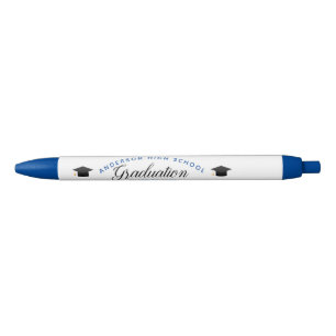 Blue Graduation Keepsake 2022 Custom School Ink Pen