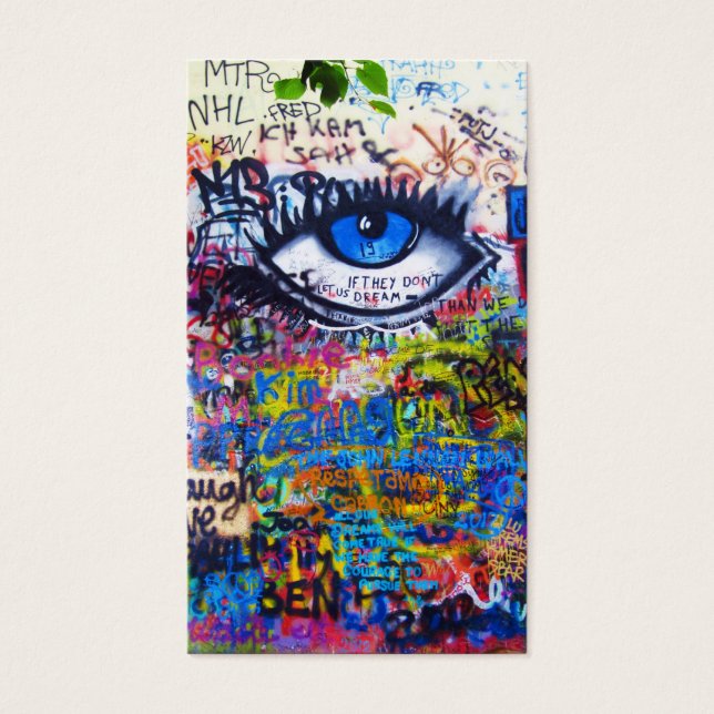 Blue graffiti evil eye (Front)