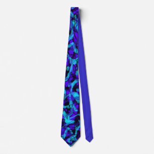 Blue Graffiti Style Tie