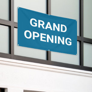 Blue Grand Opening Banner