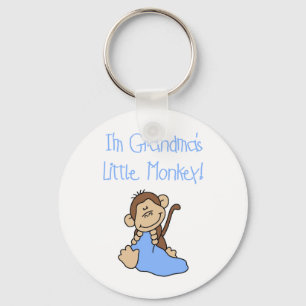 Blue Grandmas Little Monkey Keychain