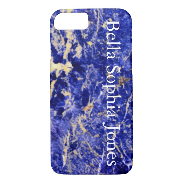 Blue Granite, blue marble, blue stone Case-Mate iPhone Case (Back)