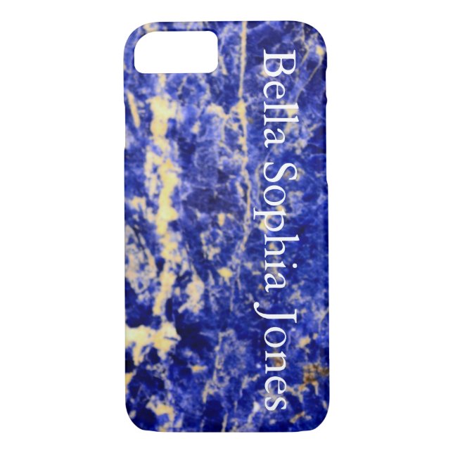 Blue Granite, blue marble, blue stone Case-Mate iPhone Case (Back)