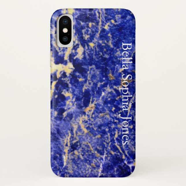 Blue Granite, blue marble, blue stone Case-Mate iPhone Case (Back)