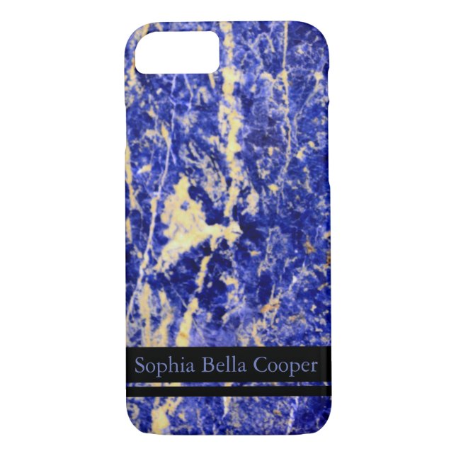 Blue Granite, blue marble, blue stone Case-Mate iPhone Case (Back)