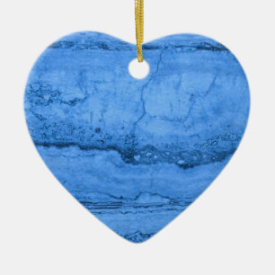 Blue Granite Ceramic Ornament