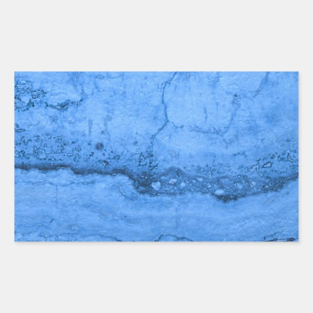 Blue Granite pattern, blue marble, blue stone Sticker (Front)