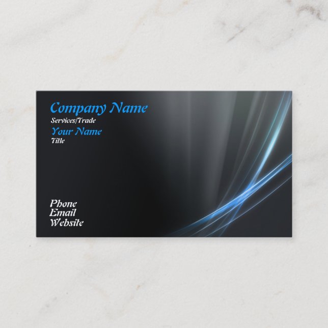 Blue Graphic design 1 Business Card (Front)