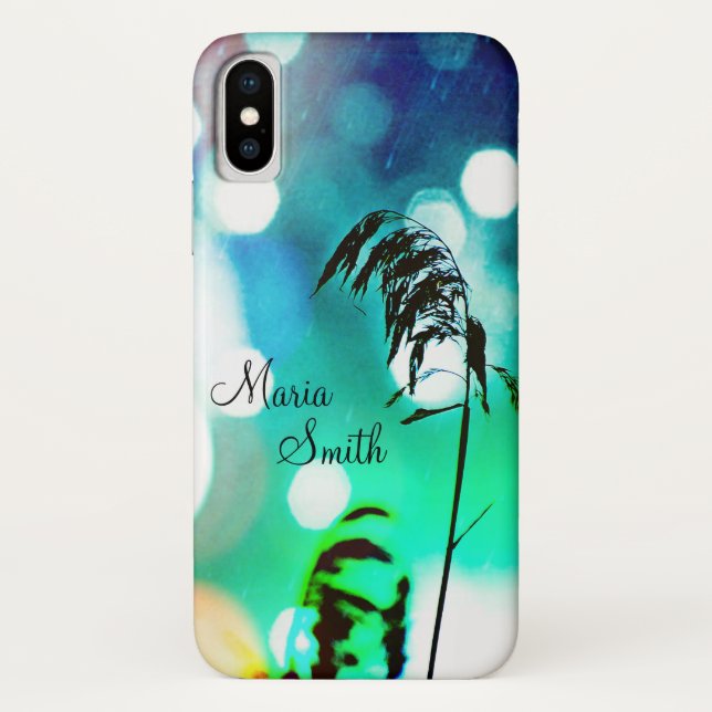 Blue Grass Drama Sparkle Case-Mate iPhone Case (Back)