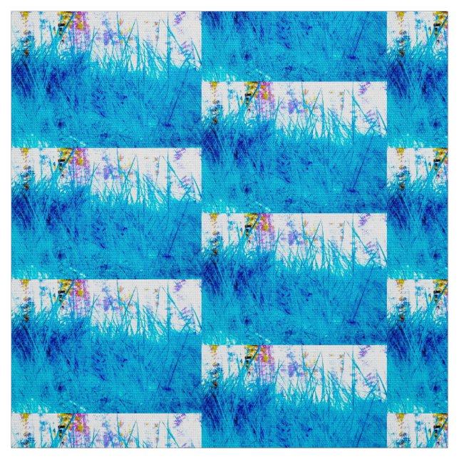 Blue Grass Meadow Fabric (Swatch)