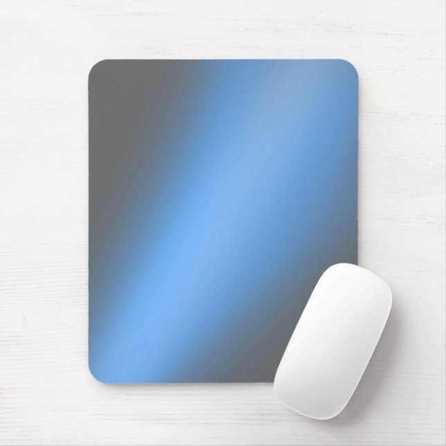 blue Gray  moonlight ombre  Mouse Pad (With Mouse)