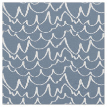 Blue Gray Scribbled Waves