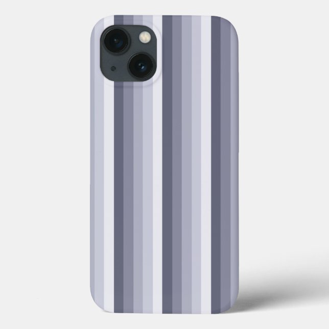 Blue gray shadow stripes Case-Mate iPhone case (Back)