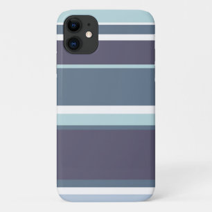 Blue-gray stripes iPhone 11 case
