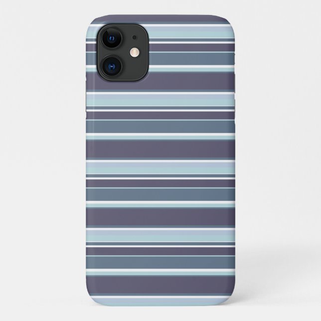 Blue-gray stripes Case-Mate iPhone case (Back)