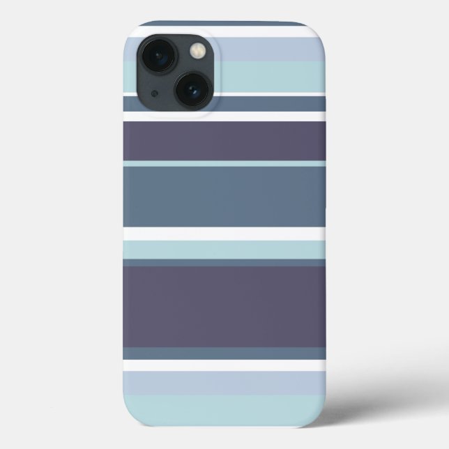 Blue-gray stripes Case-Mate iPhone case (Back)