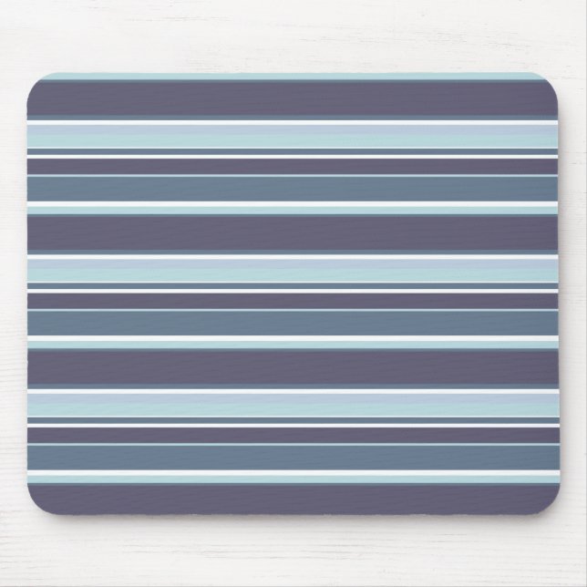 Blue-gray stripes mouse pad (Front)