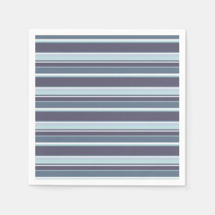 Blue-gray stripes napkin
