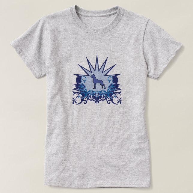 Blue Great Dane Logo T-Shirt (Design Front)