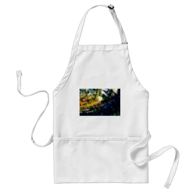 Blue Green Abstract Painting Standard Apron (Front)