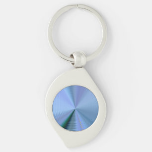 Blue, Green, and Lavender Colour CD Keychain