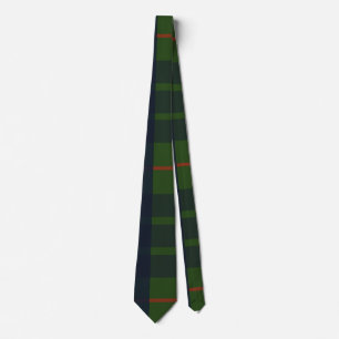 Blue Green and Red Tartan Plaid Tie